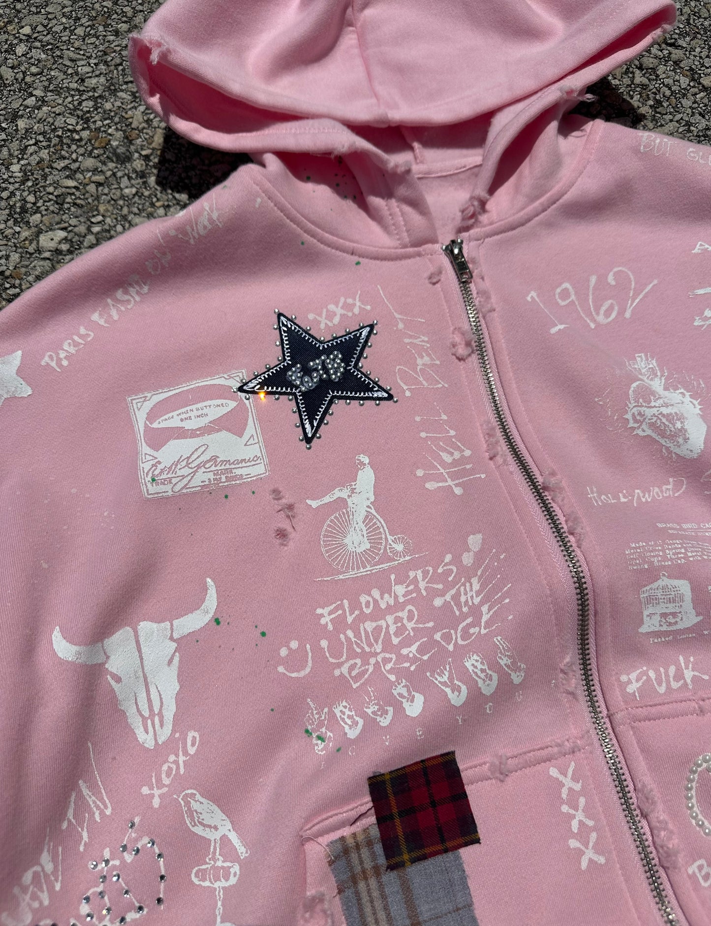 “Beverly Hills” 1 of 1 PUNK AINT DEAD! Hoodie ***LIMITED***