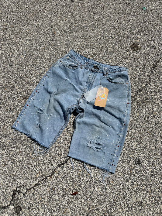 “Beverly Hills” vintage Levi’s rhinestone jorts