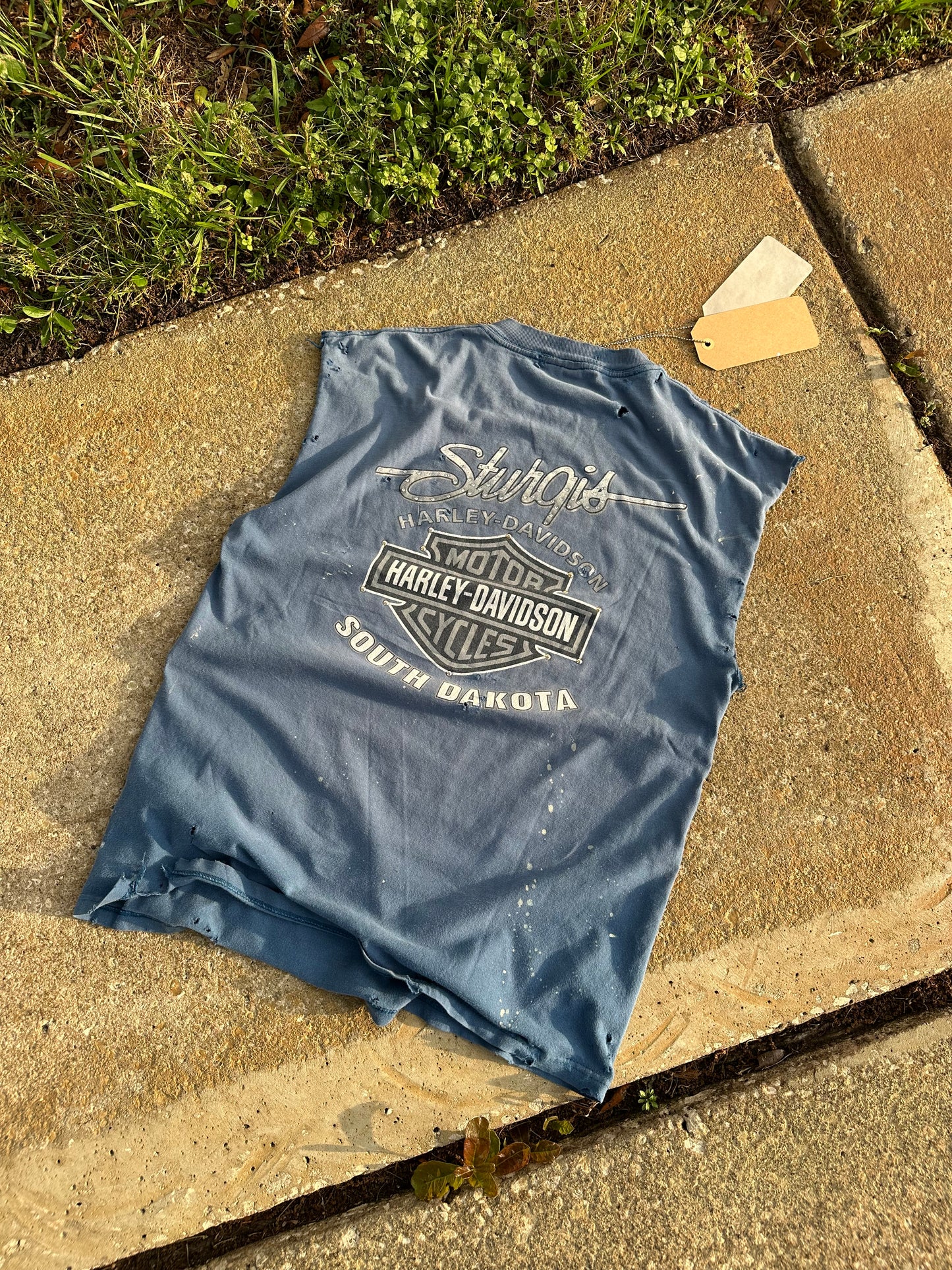 “Beverly Hills” 1 of 1 vintage Harley rhinestone CUT-OFF