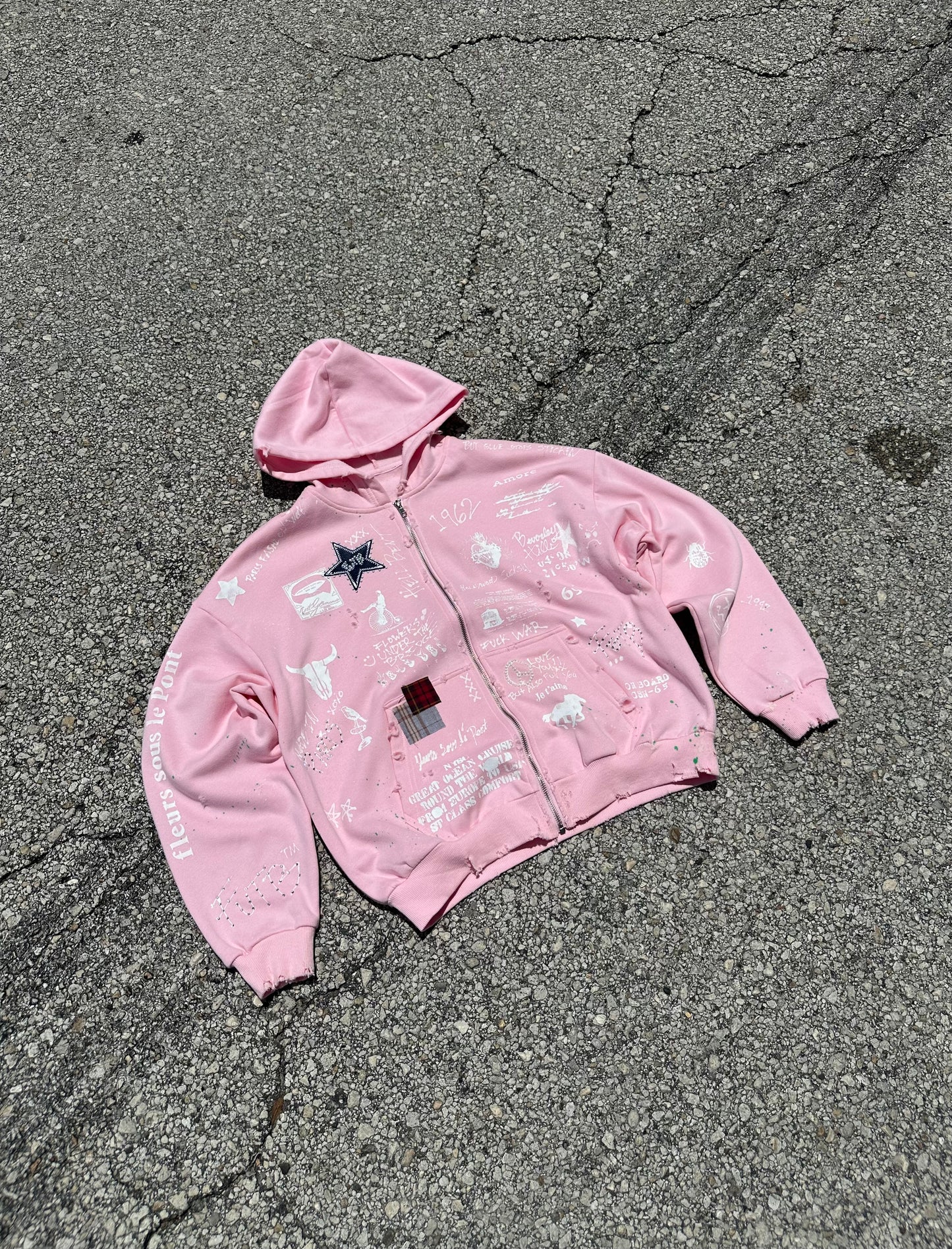 “Beverly Hills” 1 of 1 PUNK AINT DEAD! Hoodie ***LIMITED***