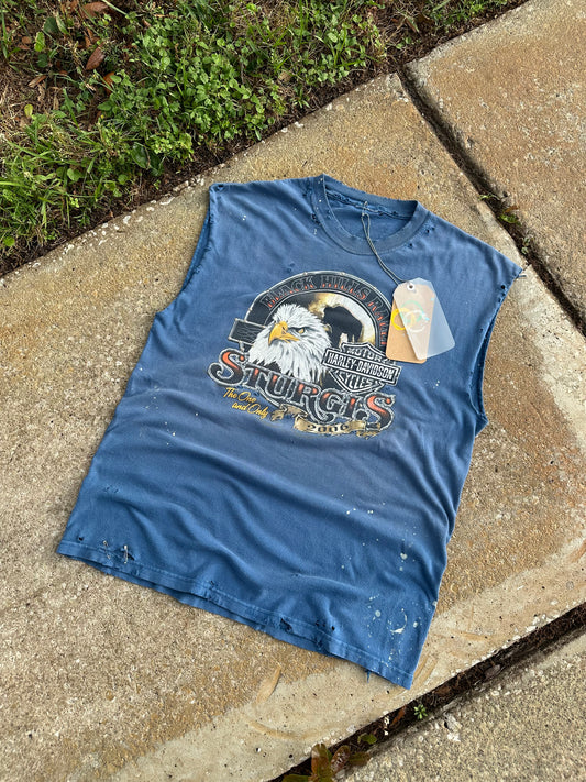 “Beverly Hills” 1 of 1 vintage Harley rhinestone CUT-OFF